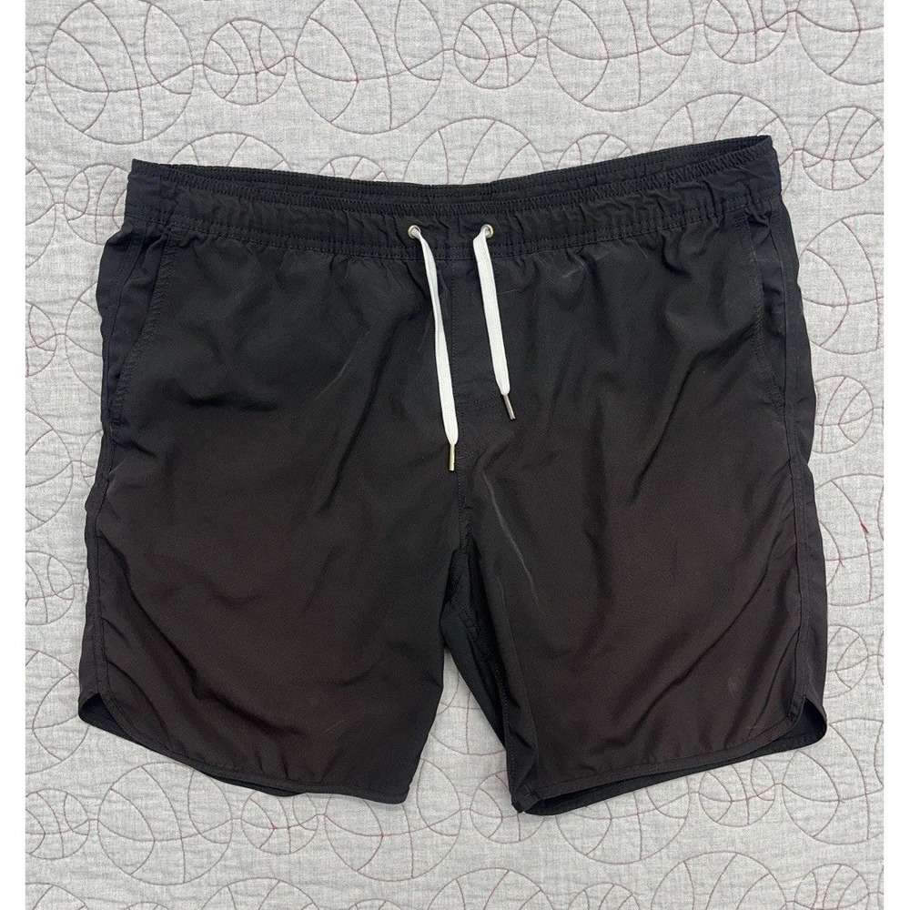 Fair Harbor The One Athleisure Shorts Black Lined / Mens Large